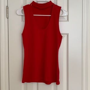 Choker neck tank